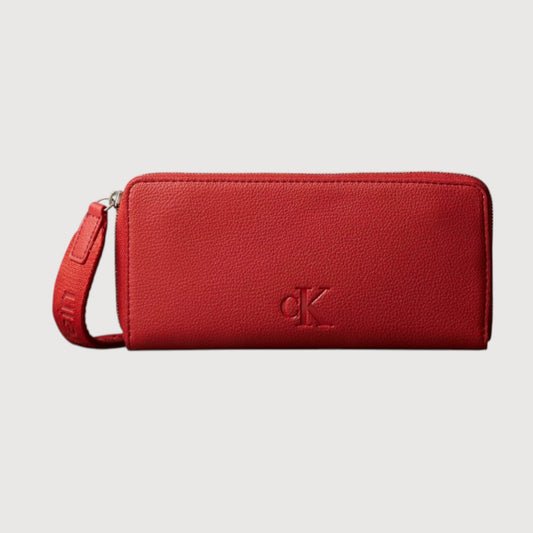 Cartera de muñeca con cremallera Calvin Klein color Cataratas de lava