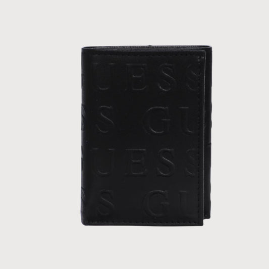 Billetera Guess negra con monograma