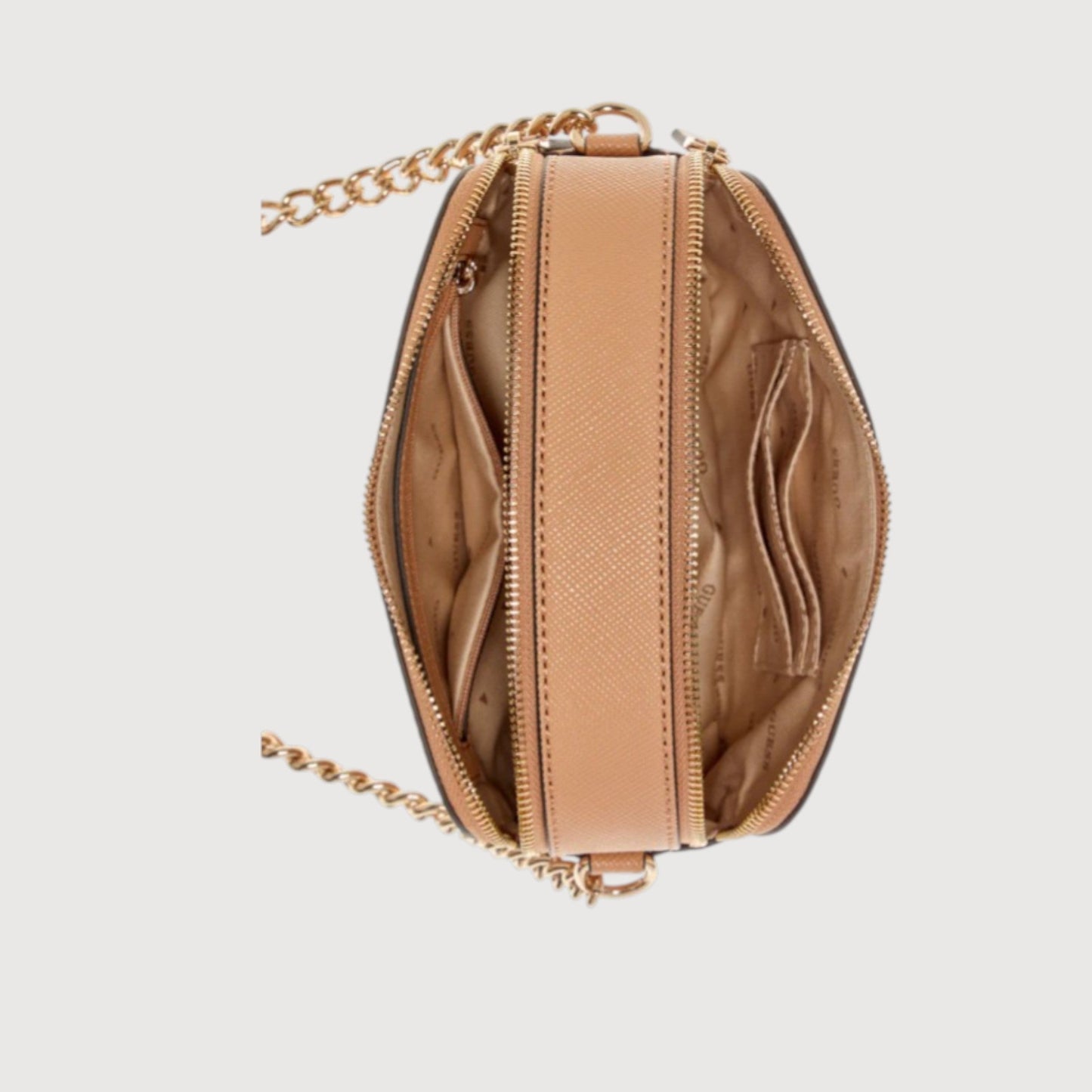 Bolso bandolera tipo cámara Noelle Beige