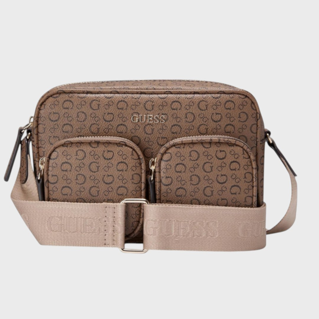 Crossbody Guess color Marrón oscuro
