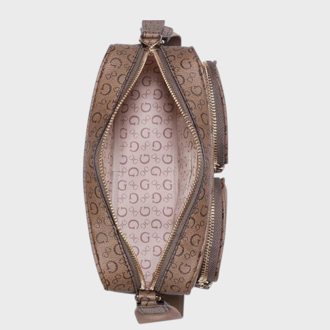 Crossbody Guess color Marrón oscuro