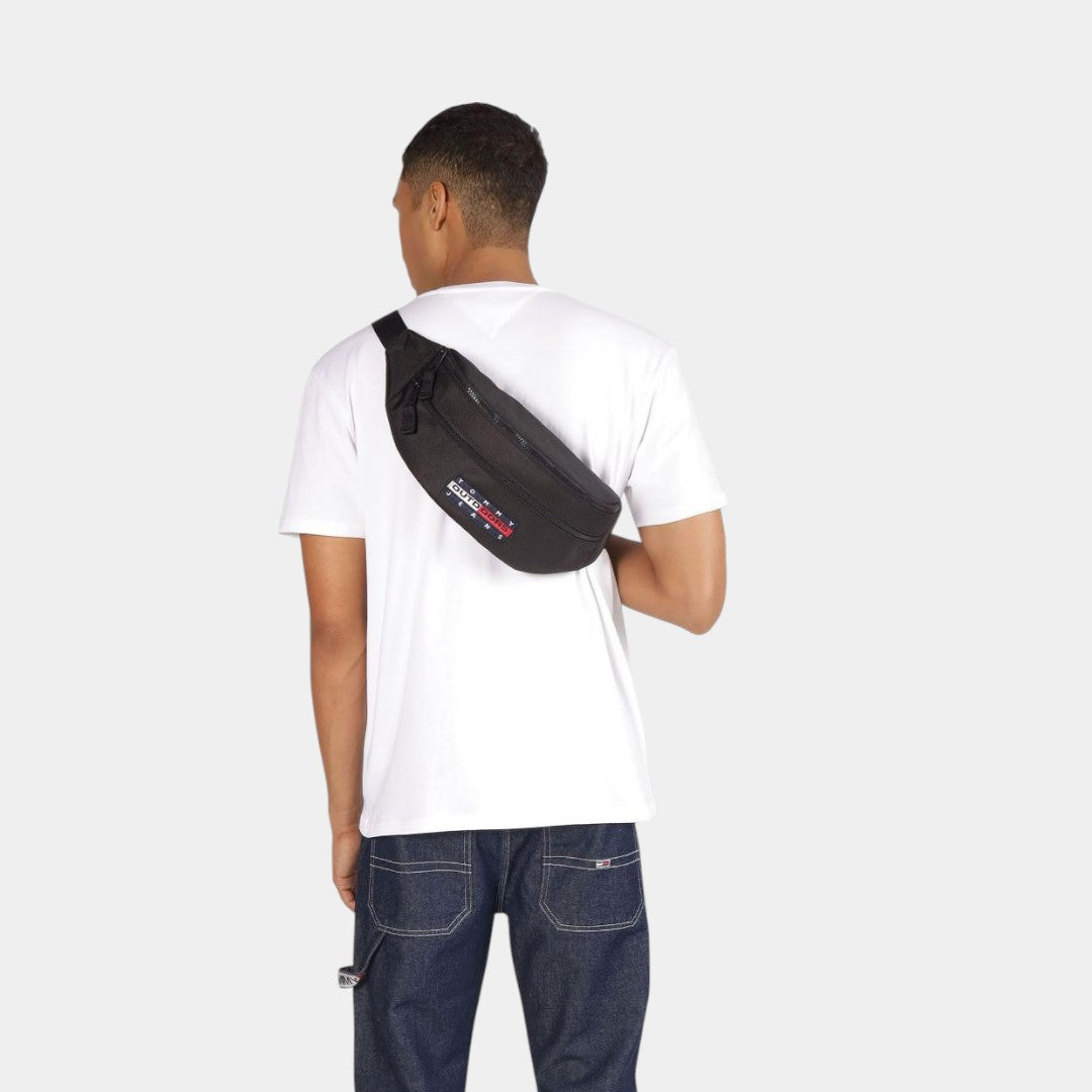 Cangurera Tommy Hilfiger Negra