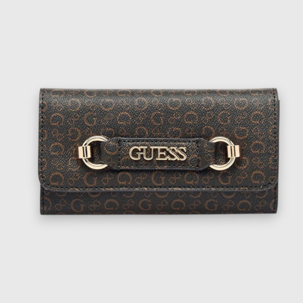 Cartera Guess Cafe con placa