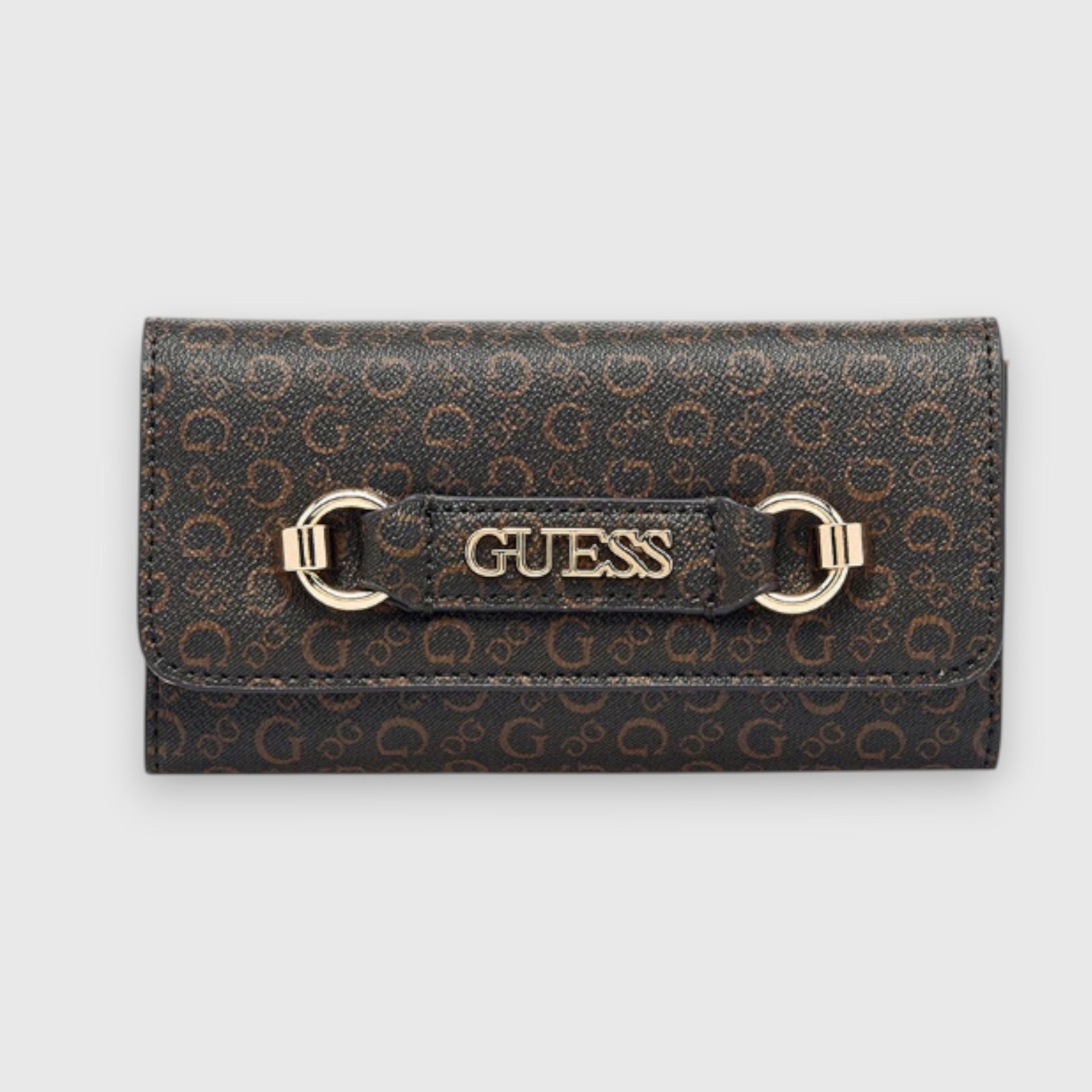 Cartera Guess Cafe con placa