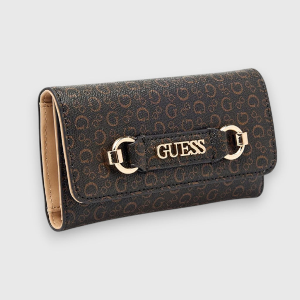 Cartera Guess Cafe con placa