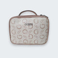 Cosmetiquera Guess Blanca con rosa