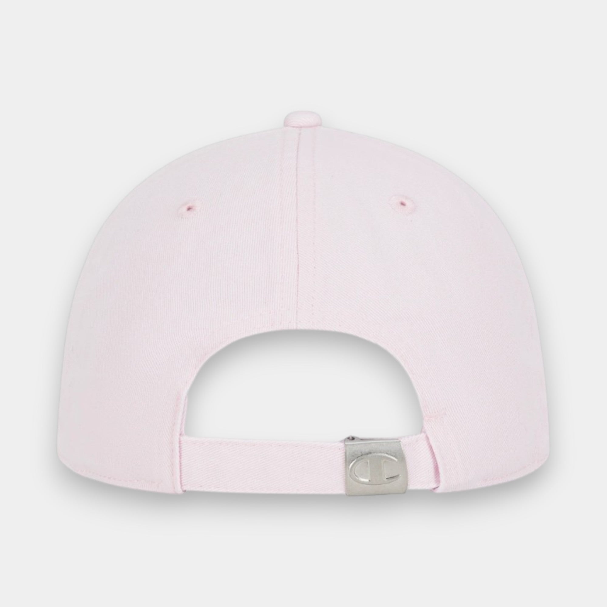Gorra  Champion ajustable con bordado de escritura rosa