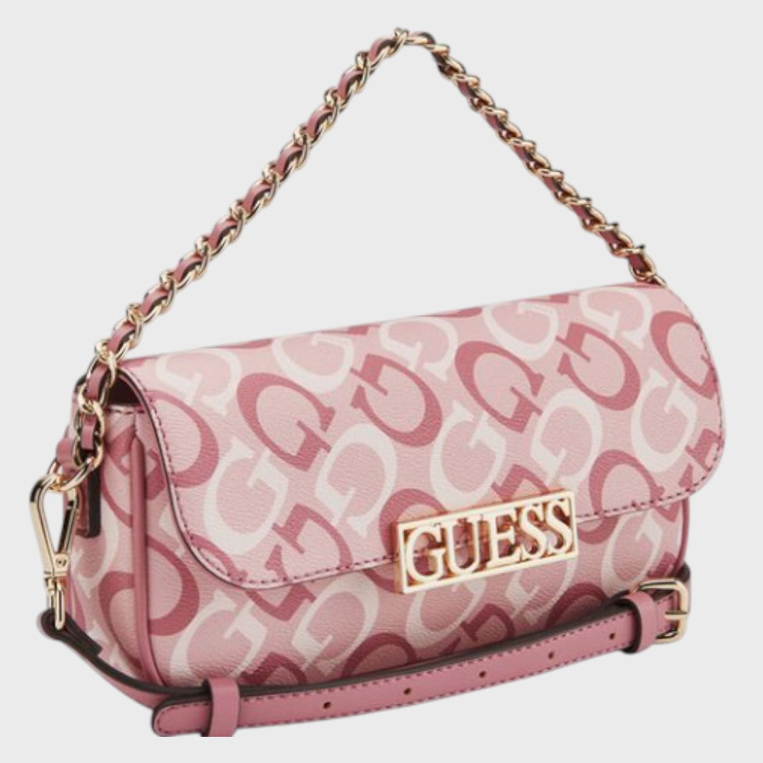 Bolsa Guess Crossbody Daisee De Mujer Rosa Lisa Níquel Rosa