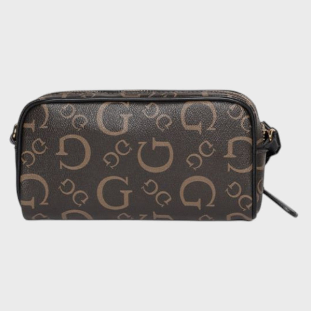 Mini bandolera con cremallera superior azafrán, Cafe Guess