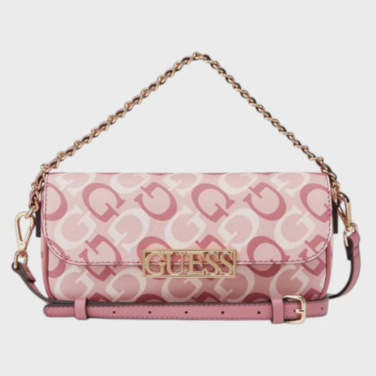 Bolsa Guess Crossbody Daisee De Mujer Rosa Lisa Níquel Rosa